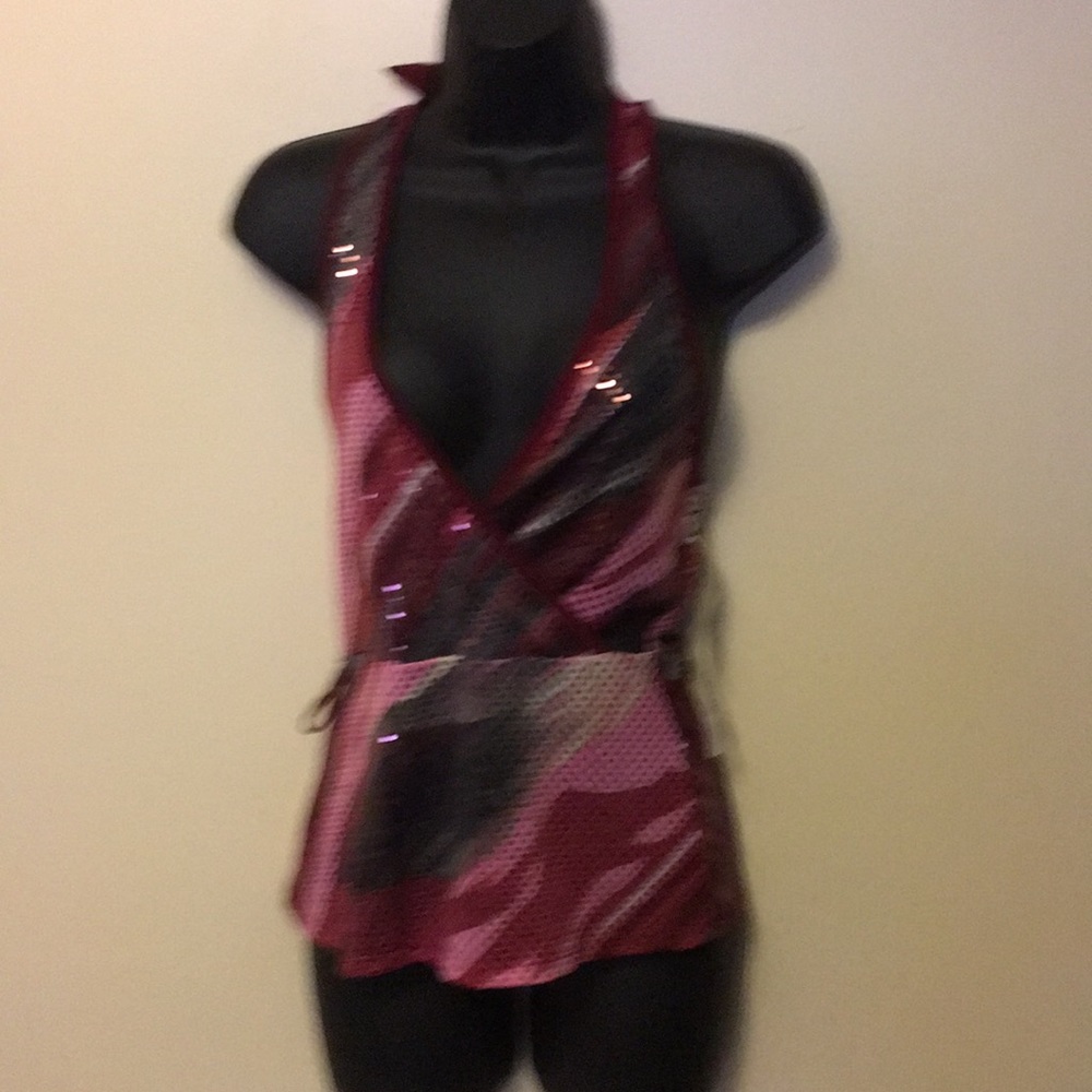 Halter top needs belt Poetry size M